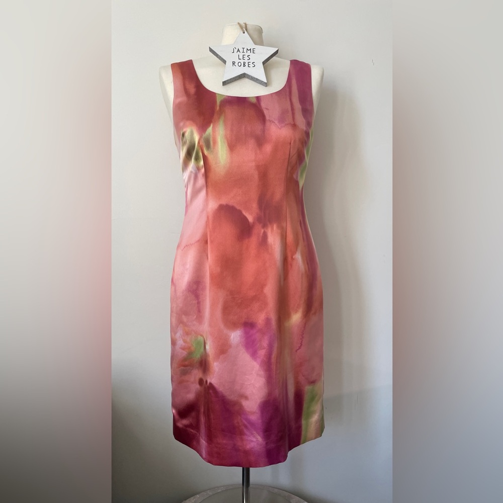 ANN TAYLOR Multicolor Sleeveless Midi Dress, NWOT